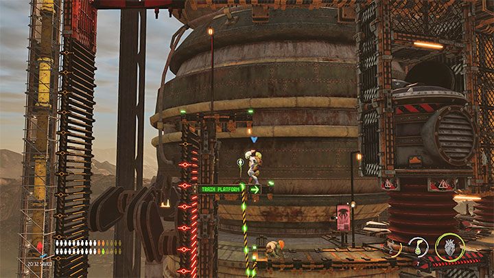 Możemy już powrócić do miejsca startu i zrekrutować 2 Mudokony - Oddworld Soulstorm: Dotarcie na szczyt Fueling Tower, Phat Station - solucja - Oddworld Soulstorm - poradnik do gry