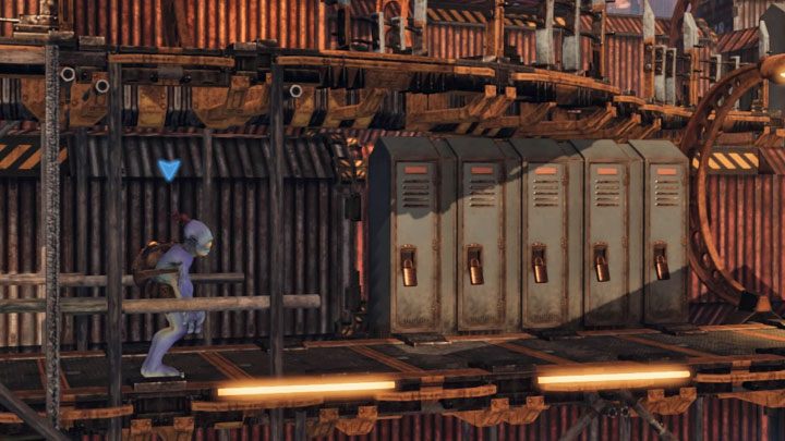 Wymagania do zdobycia platynowej odznaki: Przeszukano 50 szafek (Lockers) - Oddworld Soulstorm: Odznaki (wyzwania), The Yards - lista, solucja - Oddworld Soulstorm - poradnik do gry
