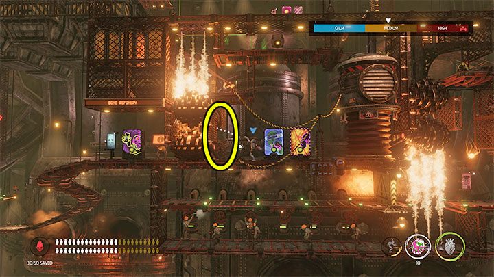 Obok nowego punktu kontrolnego znajdziemy automaty z darmowymi Fizzy Pop, Blastos i Gum - Oddworld Soulstorm: Aktywowanie 5 komór Brewing Chambers - solucja - Oddworld Soulstorm - poradnik do gry