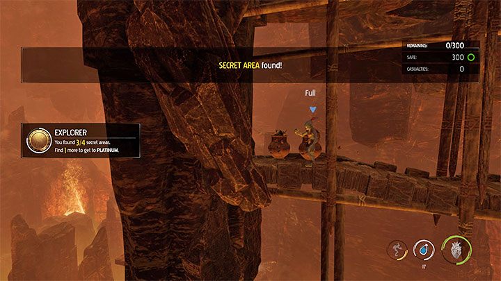 W nowym obszarze możemy przetestować akcję niszczenia skrzyń z butelkami z naparem (Kwadrat) - Oddworld Soulstorm: Ucieczka z płonącej jaskini, The Raid on Monsaic - solucja - Oddworld Soulstorm - poradnik do gry