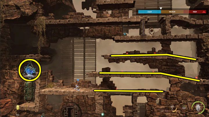 W finałowej części misji The Ruins do rozegrania są dwa starcia, które polegają na ochranianiu uciekających Mudokonów - Oddworld Soulstorm: Ochranianie innych Mudokonów, The Ruins - solucja - Oddworld Soulstorm - poradnik do gry