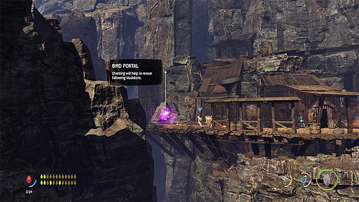 W sekretnym obszarze znajdziemy sekret Royal Jelly oraz 4 opcjonalne Mudokony - Oddworld Soulstorm: Uleczenie chorych Mudokonów, The Funicular - solucja - Oddworld Soulstorm - poradnik do gry