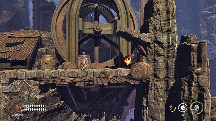 Zanim opuścimy na dobre sekretny obszar badamy jeszcze jego najwyższy poziom - Oddworld Soulstorm: Podróż do stacji Phat, The Funicular - solucja - Oddworld Soulstorm - poradnik do gry