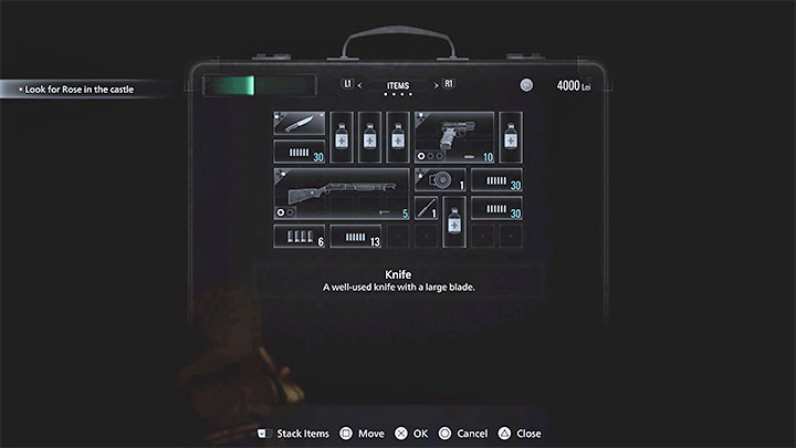 Inwentarz głównej postaci ma początkowo 45 slotów na przedmioty - Resident Evil Village: Inwentarz - jak powiększyć? - Resident Evil Village - poradnik do gry