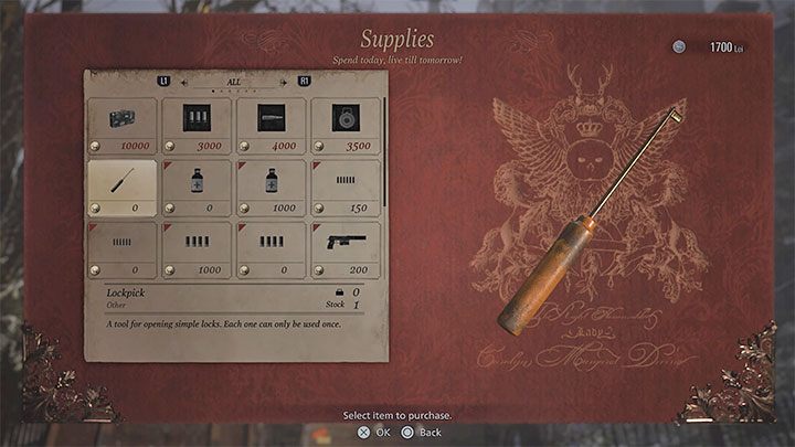 Pierwszym wytrychem dysponuje Duke, czyli przenośny handlarz pojawiający się w trakcie gry - Resident Evil Village: Wytrychy - jak zdobywać i używać? - Resident Evil Village - poradnik do gry