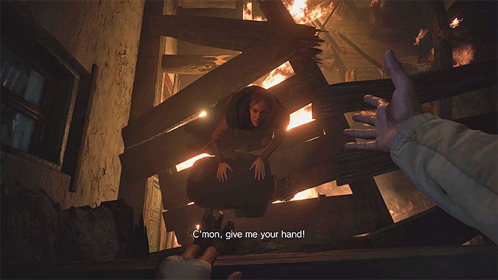 Elena niestety zginie w trakcie ucieczki z płonącego domu Luizy - Resident Evil Village: Elena - czy można odmienić jej los? - Resident Evil Village - poradnik do gry