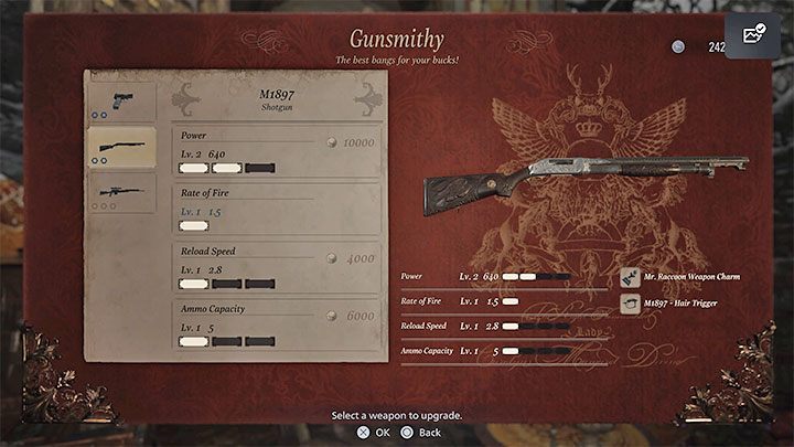 Druga metoda zakłada podnoszenie punktowych statystyk broni - Resident Evil Village: Broń - jak ulepszać? - Resident Evil Village - poradnik do gry
