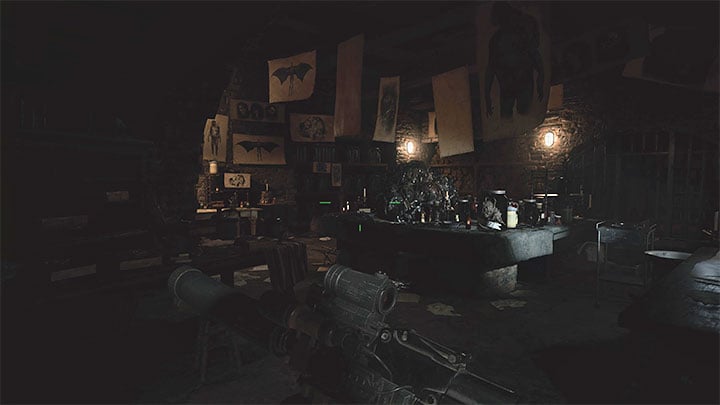 Wszystkie znajdźki z finału gry znajdziecie w laboratorium z powyższego obrazka - Resident Evil Village: Finał, płonąca wioska - Akta (Files), lista - Resident Evil Village - poradnik do gry