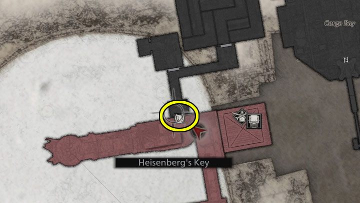 Obowiązkowy charakter ma dotarcie z wyprodukowanym kluczem do drzwi na poziomie B1, które zlokalizowane są obok windy towarowej z Dukeem (powyższe obrazki) - Resident Evil Village: Dotarcie na poziom B1, budowa klucza - solucja - Resident Evil Village - poradnik do gry