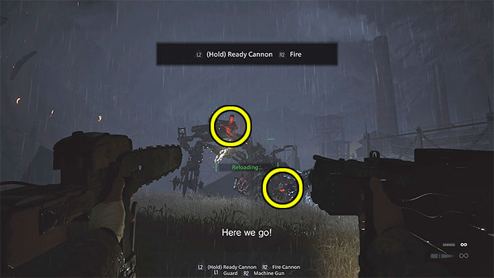 Celujcie w czerwone obszary na pancerzeu bossa - są to jego słabe punkty - Resident Evil Village: Pokonanie Prototype Sturm i Heisenberga - solucja - Resident Evil Village - poradnik do gry