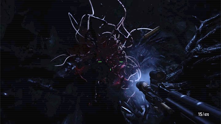W przerwie pomiędzy ładowaniem możliwości korzystania z bombardowań dążcie do tego żeby ostrzeliwać plecy bossa - Resident Evil Village: Płonąca wioska - solucja, opis przejścia - Resident Evil Village - poradnik do gry