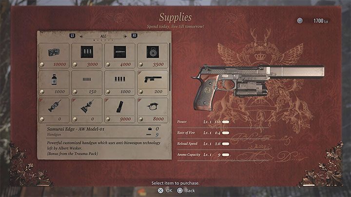 To unikalna broń, którą możecie odblokować tylko jeśli macie zakupioną wersję Deluxe lub wyższą - Resident Evil Village: Bronie - lista wszystkich, znajdźki - Resident Evil Village - poradnik do gry