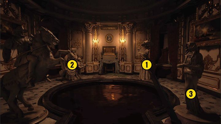 Oto rozwiązanie zagadki - Resident Evil Village: Zagadka z 4 posągami - rozwiązanie - Resident Evil Village - poradnik do gry
