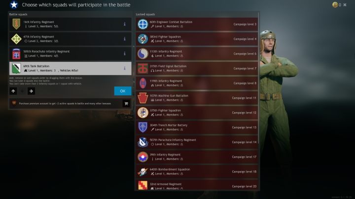 A następnie przeciągnij wybrany oddział z prawej listy do lewej listy. - Enlisted: Nowe oddziały - jak odblokować i dodać do bitwy? - Enlisted - poradnik do gry