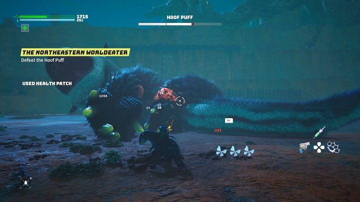 Po powaleniu Puchcia Kopytka będziecie mieć kilka sekund na wyrządzenie jak najwyższej liczby obrażeń - Biomutant: Puchcio Kopytek/Hoof Puff - jak pokonać? - Biomutant - poradnik do gry