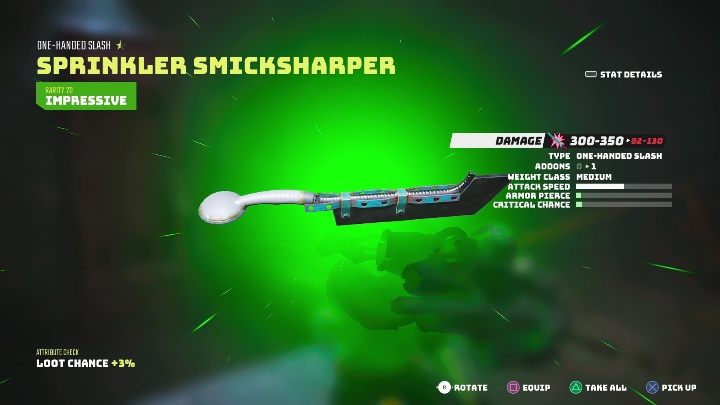 Sprinkler Smickshaprer to broń do walki wręcz - Biomutant: Ostatecznie bronie - lista wszystkich - Biomutant - poradnik do gry