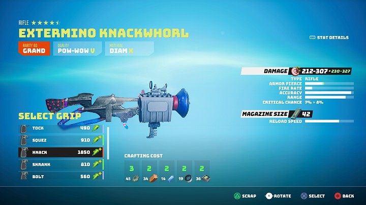 W przypadku broni dystansowych należy połączyć podstawę (pistolet, strzelba, karabin, karabin automatyczny) z uchwytem i lufą - Biomutant: Crafting - Biomutant - poradnik do gry