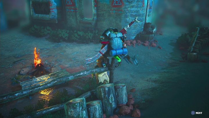 Jak zacząć: Porozmawiać z mężczyzną stojącym przy ognisku, w Bumibom (Bumlidof) - Biomutant: Monstrualny Puchomoloch - solucja, opis przejścia - Biomutant - poradnik do gry