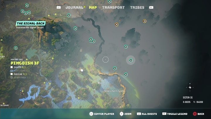 Satelitę do sprawdzenia sygnału znajdziecie w Pingdish 3F - Biomutant: Skafander przeciwpromienny - solucja, opis przejścia - Biomutant - poradnik do gry