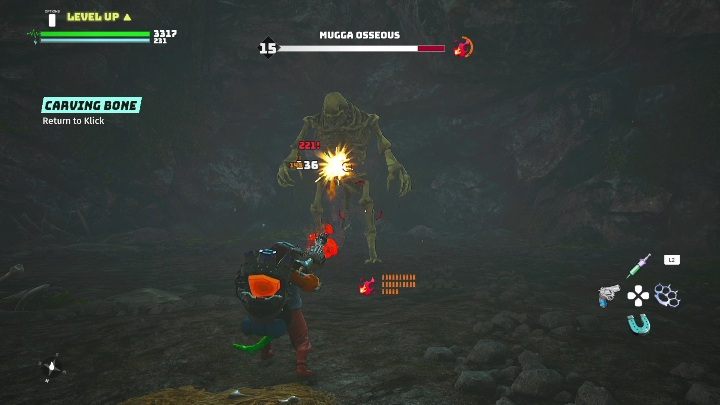 Będąc już w tunelu musicie dotrzeć na sam koniec, a następnie przeszukać stos liści - Biomutant: Klik - solucja, opis przejścia - Biomutant - poradnik do gry