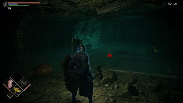 Zanim jednak udacie się w stronę nowo otwartych drzwi, wejdźcie do środka pomieszczenia - Demons Souls Remake: Ścieżka rytualna (4-2) - solucja, opis przejścia - Demons Souls Remake - poradnik do gry