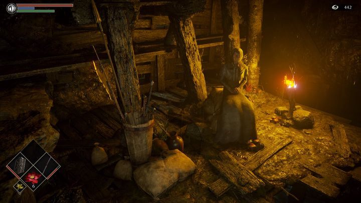 W tymże pomieszczeniu znajduje się droga na dół - Demons Souls Remake: Czeluść deprawacji (5-1) - solucja, opis przejścia - Demons Souls Remake - poradnik do gry