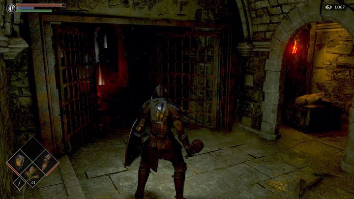 Gdy dojdziecie do miejsca widocznego na zdjęciu, po prawej stronie znajduje się wyjście z tunelu - Demons Souls Remake: Ścieżka Pana (1-2) - solucja, opis przejścia - Demons Souls Remake - poradnik do gry
