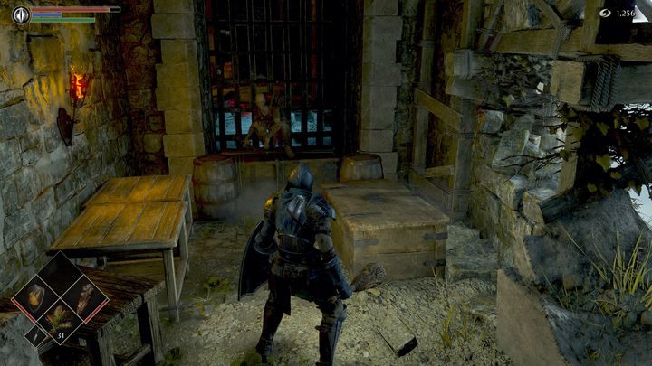 Na końcu korytarza znajduje się NPC, u którego możecie zrobić zakupy - Demons Souls Remake: Ścieżka Pana (1-2) - solucja, opis przejścia - Demons Souls Remake - poradnik do gry
