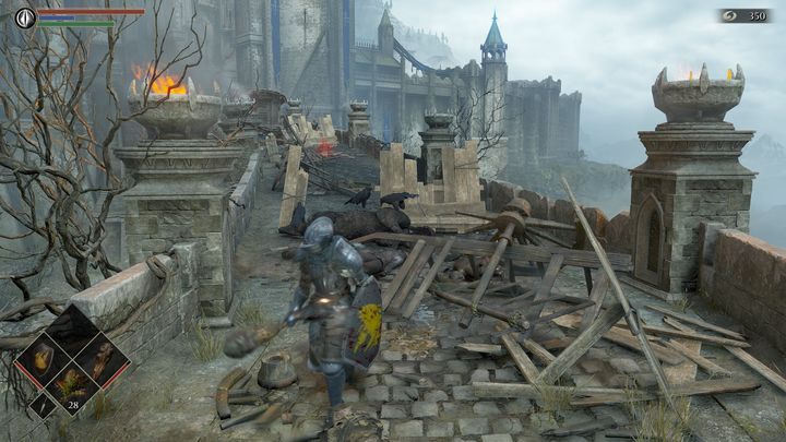 Droga prowadzi do pałacu, jednakże ponownie atakować Was będzie czerwony smok - Demons Souls Remake: Ścieżka Pana (1-2) - solucja, opis przejścia - Demons Souls Remake - poradnik do gry