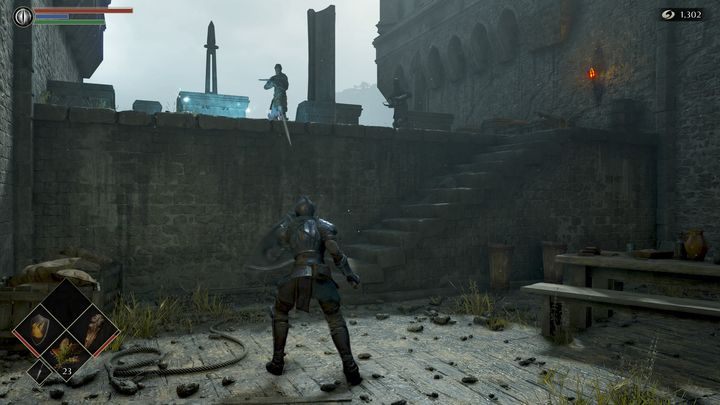 Warto wiedzieć, że na górze znajduje się kryształowa jaszczurka, za zabicie jej otrzymacie materiały potrzebne do ulepszania broni - Demons Souls Remake: Ścieżka Pana (1-2) - solucja, opis przejścia - Demons Souls Remake - poradnik do gry