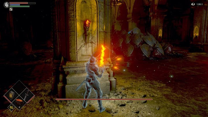 Jeśli nie będziecie posiadali many i przedmiotów odnawiających manę, korzystajcie z bomb lub wyekwipujcie broń - Demons Souls Remake: Falanga - boss, jak pokonać? - Demons Souls Remake - poradnik do gry