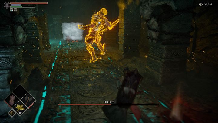 Jeśli nie posiadacie pierścienia, jedyne co się zmienia to to, że będziecie musieli o wiele wolniej i uważniej podchodzić do bossa - Demons Souls Remake: Dawny Bohater - boss, jak pokonać? - Demons Souls Remake - poradnik do gry
