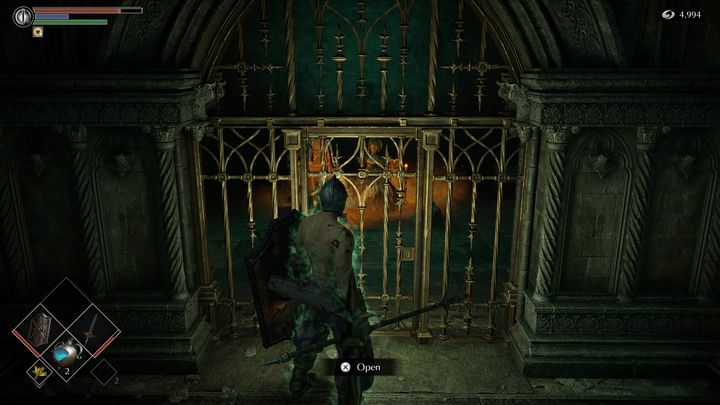 Idąc prosto po prawej stronie zauważycie kolejną celę, w której znajduje się kobieca postać - Demons Souls Remake: Więzienie Nadziei (3-1) - solucja, opis przejścia - Demons Souls Remake - poradnik do gry