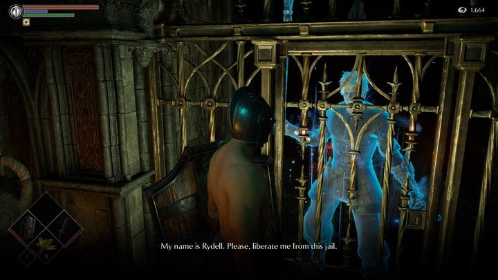 Idąc dalej napotkacie w jednej z cel kolejnego NPC - Demons Souls Remake: Więzienie Nadziei (3-1) - solucja, opis przejścia - Demons Souls Remake - poradnik do gry