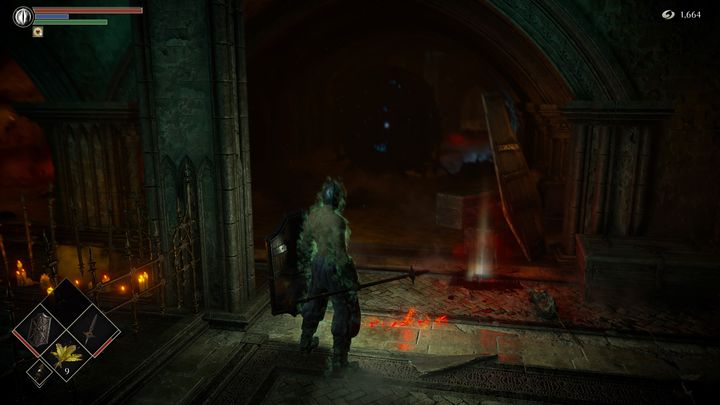 Po prawej stronie napotkacie nowego, ciężkiego do pokonania wroga - Demons Souls Remake: Więzienie Nadziei (3-1) - solucja, opis przejścia - Demons Souls Remake - poradnik do gry