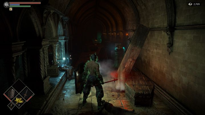 Przejdźcie przez drzwi, następnie podnieście przedmioty - Demons Souls Remake: Więzienie Nadziei (3-1) - solucja, opis przejścia - Demons Souls Remake - poradnik do gry