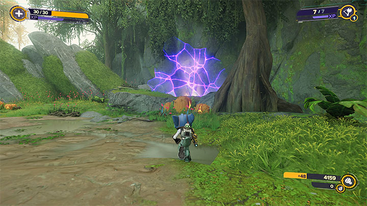 Odnalezieniem tego sekretu możecie zająć się dopiero po zaliczeniu wszystkich głównych celów misji na Sargasso, tzn - Ratchet & Clank Rift Apart: Sargasso - znajdźki, lista wszystkich, mapa - Ratchet & Clank Rift Apart - poradnik do gry