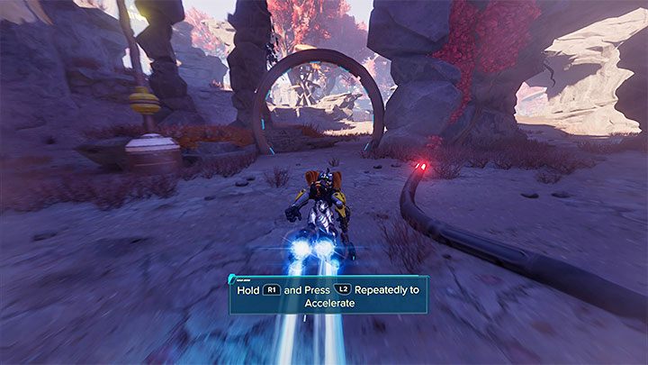 Jeśli poprawnie zaliczyliście przejazd to portal z powyższego obrazka załączy się w ostatniej chwili - Ratchet & Clank Rift Apart: Savali - znajdźki, lista wszystkich, mapa - Ratchet & Clank Rift Apart - poradnik do gry
