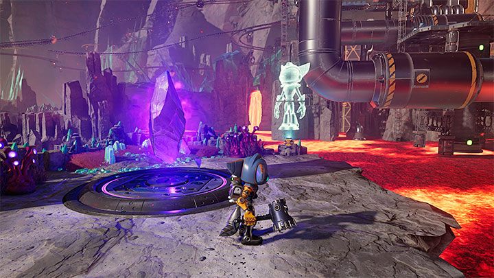 Po wykonanym skoku między wymiarami znajdziecie się tuż obok znajdźki - Ratchet & Clank Rift Apart: Blizar Prime - znajdźki, lista wszystkich, mapa - Ratchet & Clank Rift Apart - poradnik do gry