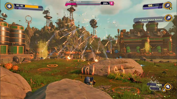 Dopiero po pokonaniu Grunthora wznowicie pojedynek z Dr - Ratchet & Clank Rift Apart: Doktor Nefarious, Arena, powrót - jak pokonać? - Ratchet & Clank Rift Apart - poradnik do gry