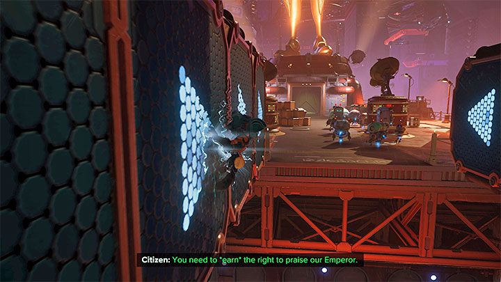 Od tego pory możecie doskakiwać do ścian ze strzałkami i przytrzymywać przycisk skoku (X) - Ratchet & Clank Rift Apart: Ściany - jak po nich biegać? - Ratchet & Clank Rift Apart - poradnik do gry