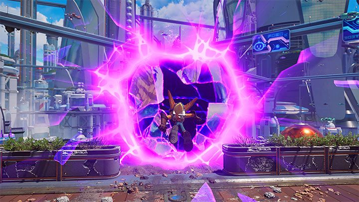 W ważnych momentach fabularnych podróżowanie między wymiarami jest odgórnie narzucone i nie możecie mieć na to wpływu - Ratchet & Clank Rift Apart: Podróż między wymiarami - jak działa? - Ratchet & Clank Rift Apart - poradnik do gry
