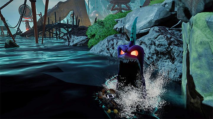 Bohaterowie gry teoretycznie potrafią pływać, ale w większości sytuacji jest to bardzo niebezpieczne lub wręcz niemożliwe - Ratchet & Clank Rift Apart: Pływanie - czy jest w grze? - Ratchet & Clank Rift Apart - poradnik do gry