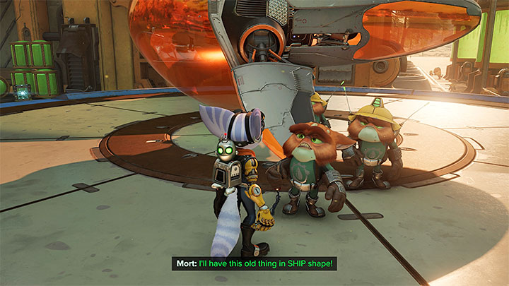 Po powrocie na Sargasso załączy się scena rozmowy z Mortami i odblokowania statku kosmicznego - Ratchet & Clank Rift Apart: Zbadanie anomalii, kryjówka Rivet - solucja - Ratchet & Clank Rift Apart - poradnik do gry