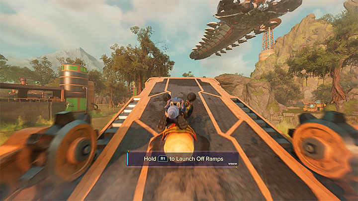 Powróćcie na polanę, na której walczyliście z Grunthorem - Ratchet & Clank Rift Apart: Zbadanie anomalii, kryjówka Rivet - solucja - Ratchet & Clank Rift Apart - poradnik do gry