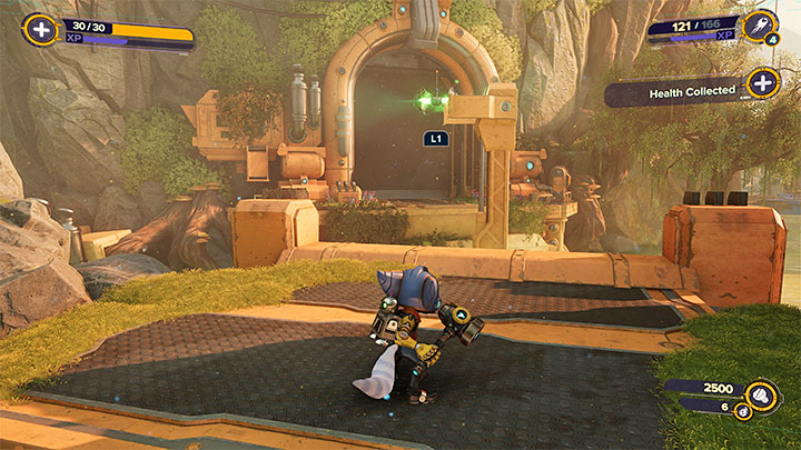 Możecie już zająć się zlokalizowaniem interaktywnego zaczepu - Ratchet & Clank Rift Apart: Zbadanie anomalii, kryjówka Rivet - solucja - Ratchet & Clank Rift Apart - poradnik do gry