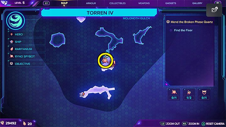 7 - Ratchet & Clank Rift Apart: ŻUBR/RYNO, broń ostateczna - lista szpiegobotów - Ratchet & Clank Rift Apart - poradnik do gry