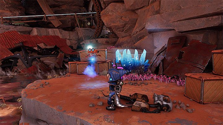 Szpiegobota możecie odnaleźć już podczas pierwszej wizyty na Torren IV - Ratchet & Clank Rift Apart: ŻUBR/RYNO, broń ostateczna - lista szpiegobotów - Ratchet & Clank Rift Apart - poradnik do gry