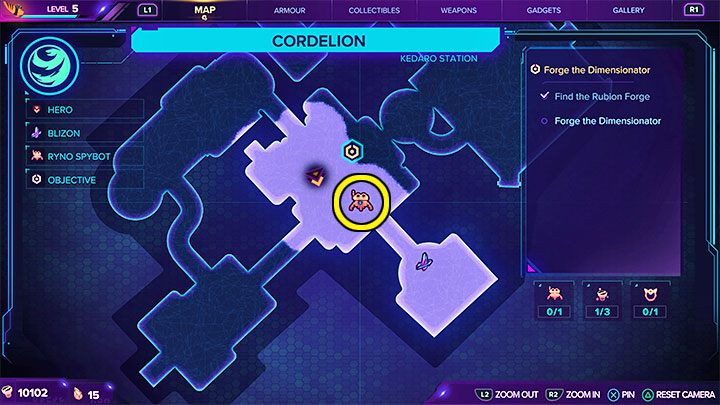 8 - Ratchet & Clank Rift Apart: ŻUBR/RYNO, broń ostateczna - lista szpiegobotów - Ratchet & Clank Rift Apart - poradnik do gry