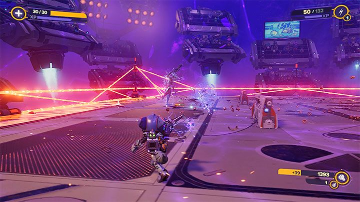 To jedna z dwóch obowiązkowych rund - szczegółowo opisaliśmy ją na stronie Pokonanie potworów i Francois na arenie - Ratchet & Clank Rift Apart: Arena, Brązowy puchar - solucja, wszystkie walki - Ratchet & Clank Rift Apart - poradnik do gry